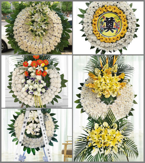上海嘉定区华亭镇塔桥村花圈速递