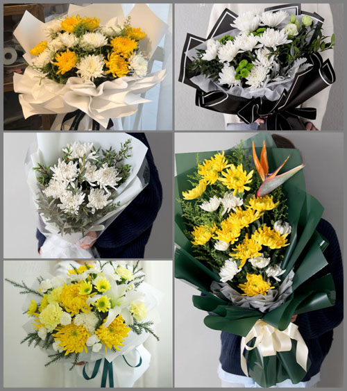 上海嘉定区华亭镇塔桥村白事花束代送